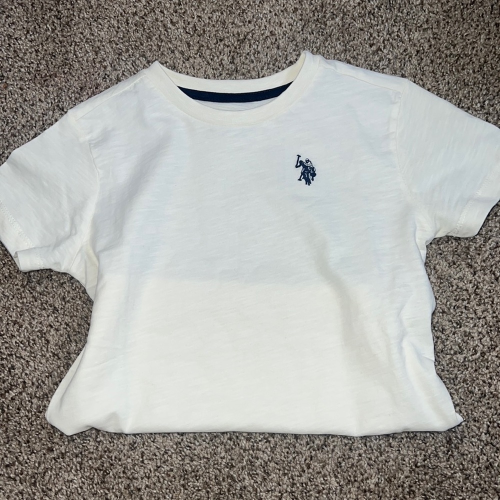 white polo top